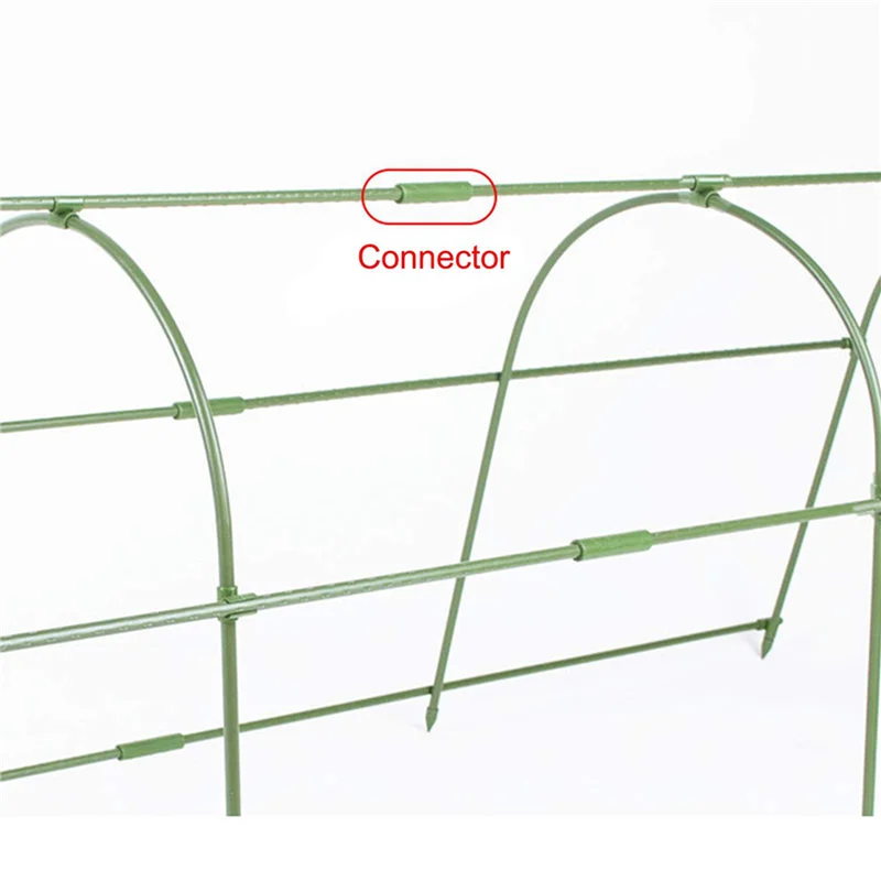 

A04G-40PCS 8MM Garden Stake Straight Connectors Plastic Garden Stake Connecting Pipe Heavy Duty Plant Support Stake