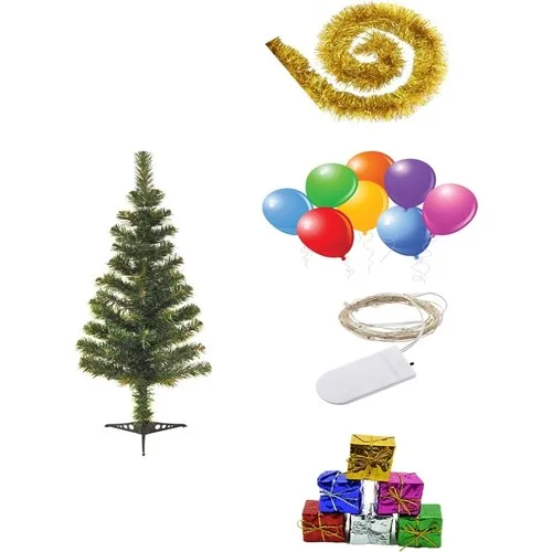 Sezy 60 cm Christmas Pine Tree 36 Piece Christmas Ornament Set Fairy LED Package 3