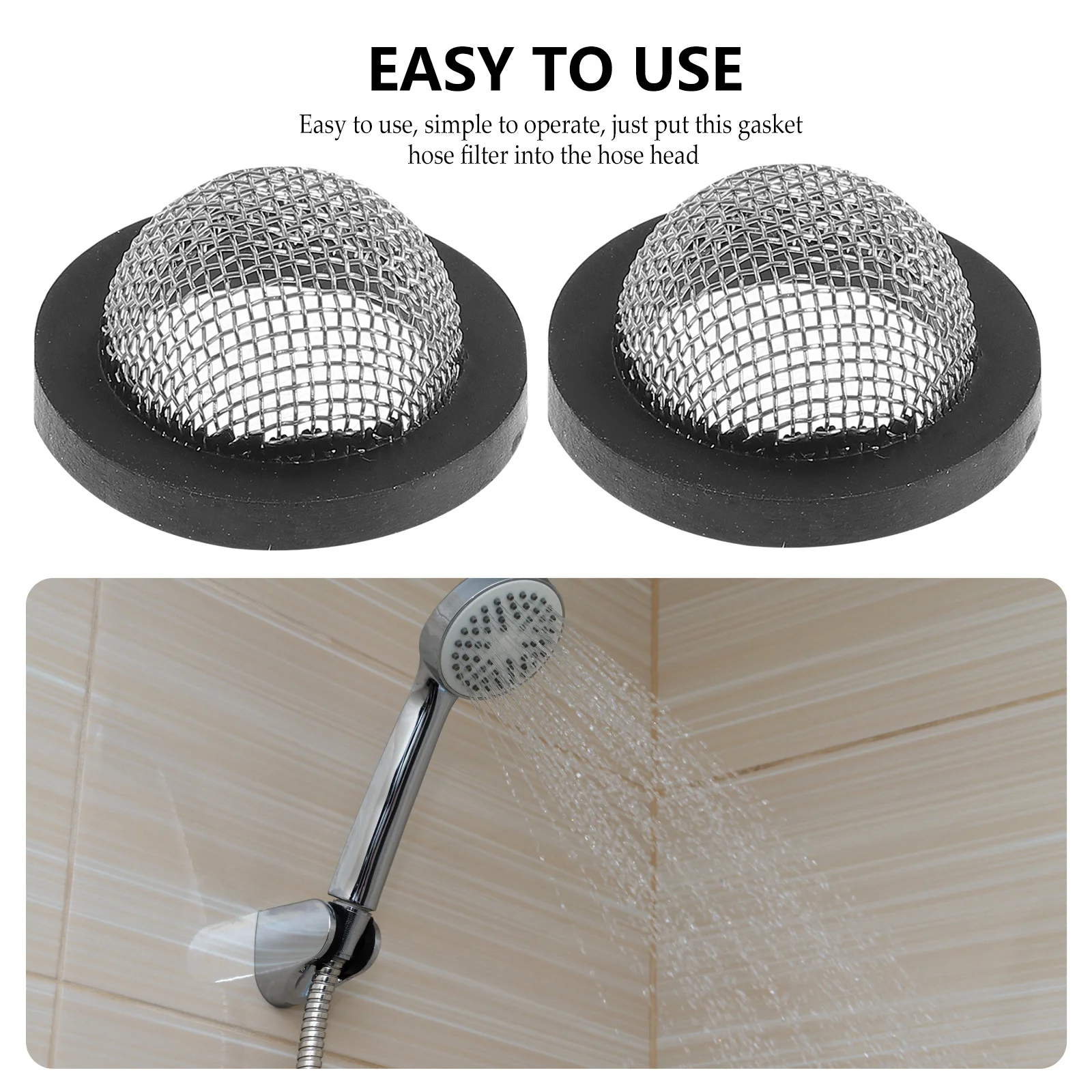 

20Pcs Hose Washer Steel Mesh Durable Rubber Ring 34 Inch Garden Hose Filter Screen Washing Repair Kit Gasket Gasket