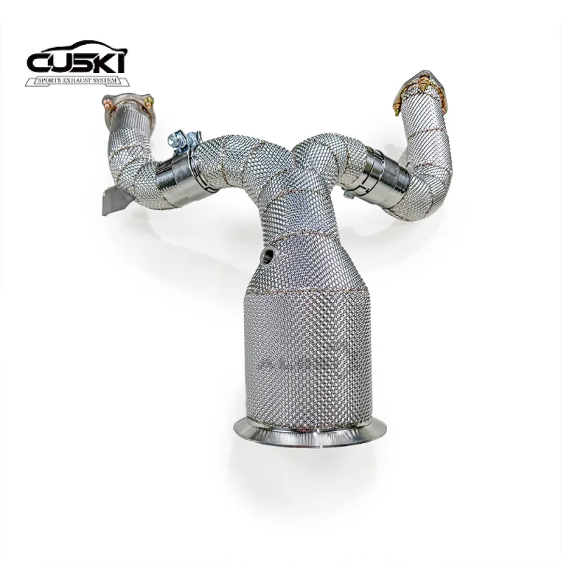 Customizable exhaust Car Downpipes Are Suitable for Audi A8 3.0T D5 2019-2024 High-performance Exhaust Modification