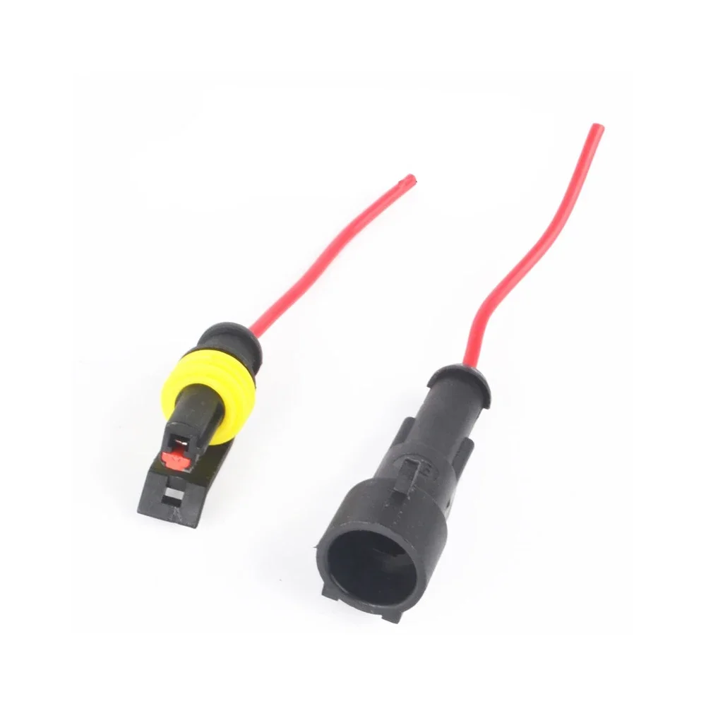 1PCS 1P/2P/3P/4P/5P/6 Pin Connector with wire Car Waterproof Electrical  Plug With Wire AWG Marine For AMP  Motor