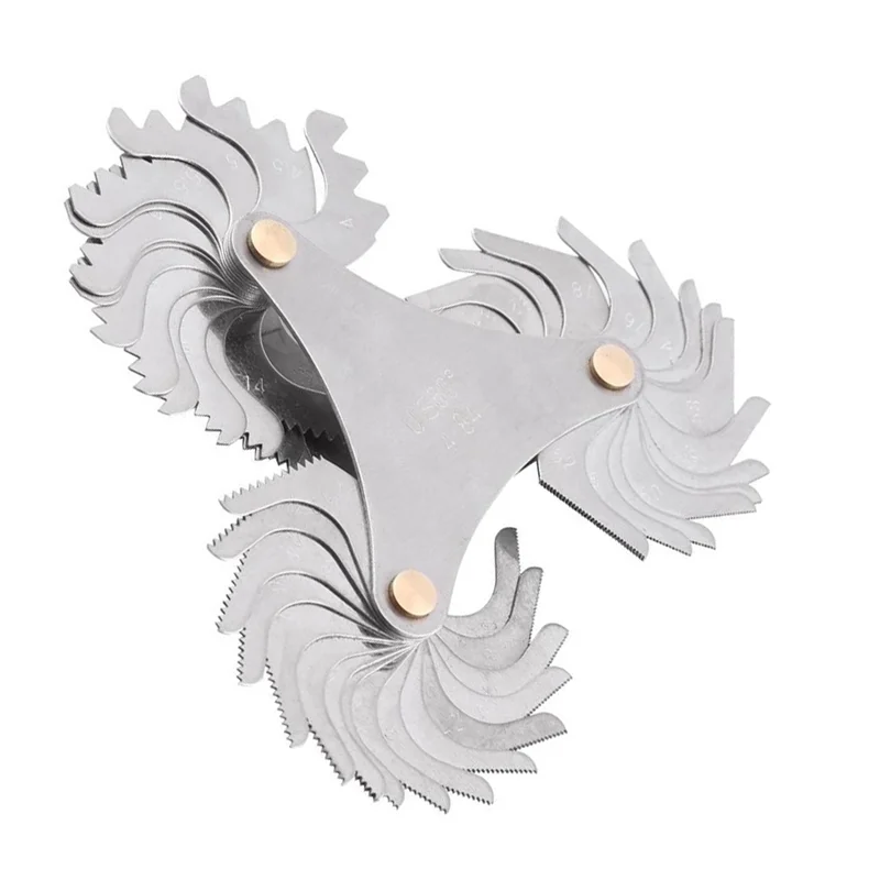 

GYTB-Thread Plug Gage 60 And 55 Degree Screw Pitch Measuring Tool Screw Pitch Gauge Thread Measuring Gage