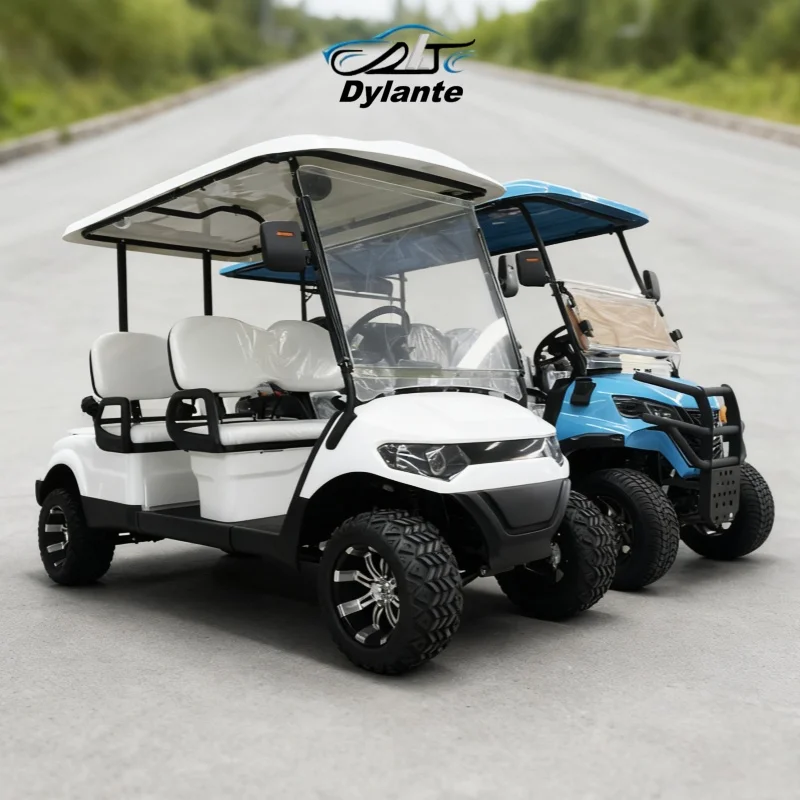 High Performance New Version 2 4 6 8 Seats 60V/72V Lead-Acid Battery And Lithium Battery Optional Powered Electric Golf Cart