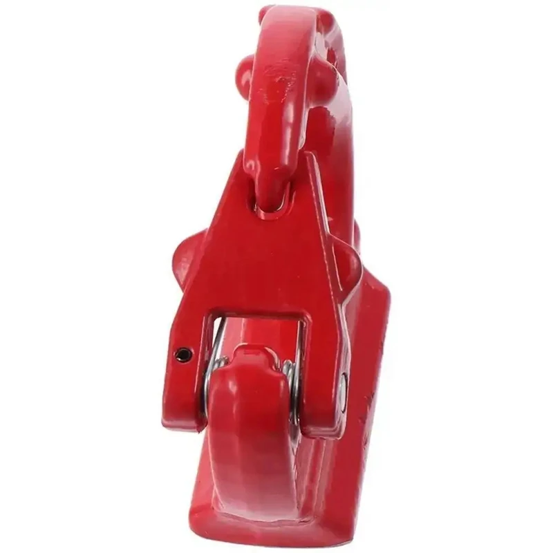 Super Sale 2T G80 Anchor Hook Red 4400lbs Capacity Heavy Duty Lifting Hook Safe Welding Hook