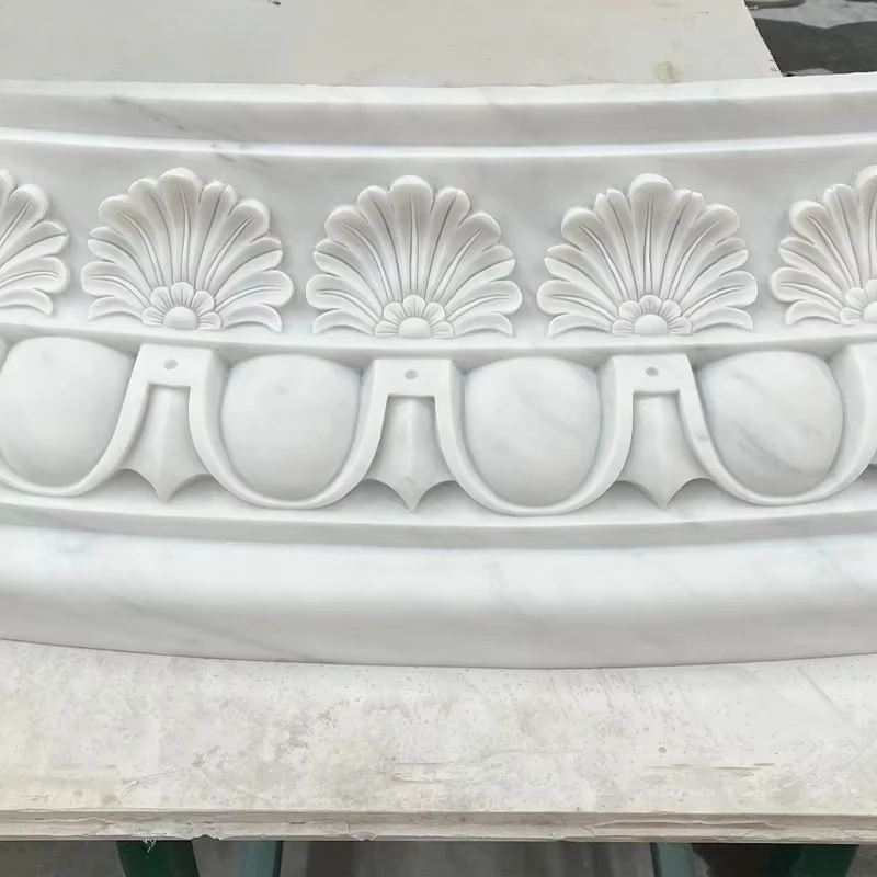 Factory price Carving molding line Natural marble decorative wall European pattern decoration