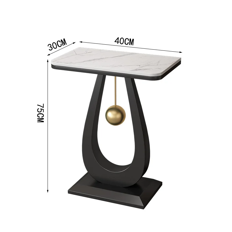 

Italian light luxury flower stand, shelf, Nordic rock slab, simple living room sofa decoration