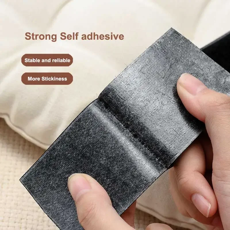 1Meter Hook and Loop Double Sided Tape Self Adhesive Fastener Tape Nylon Sticky Interlocking Tape for Carpet Window Fix 16-110mm