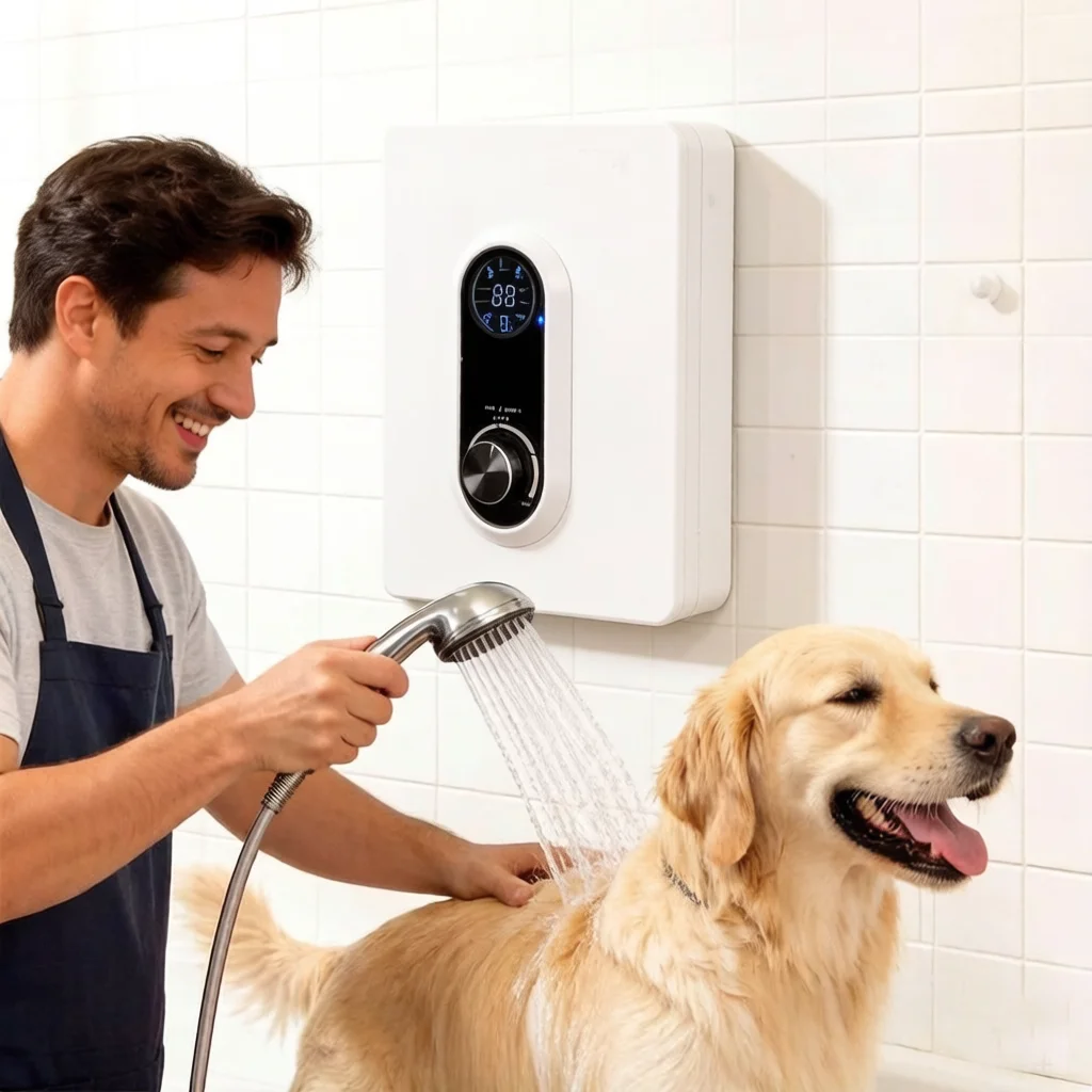 Customized Color Hot Water Heater Knob Control Tankless Electric Water Heaters for Outdoor Horse Grooming