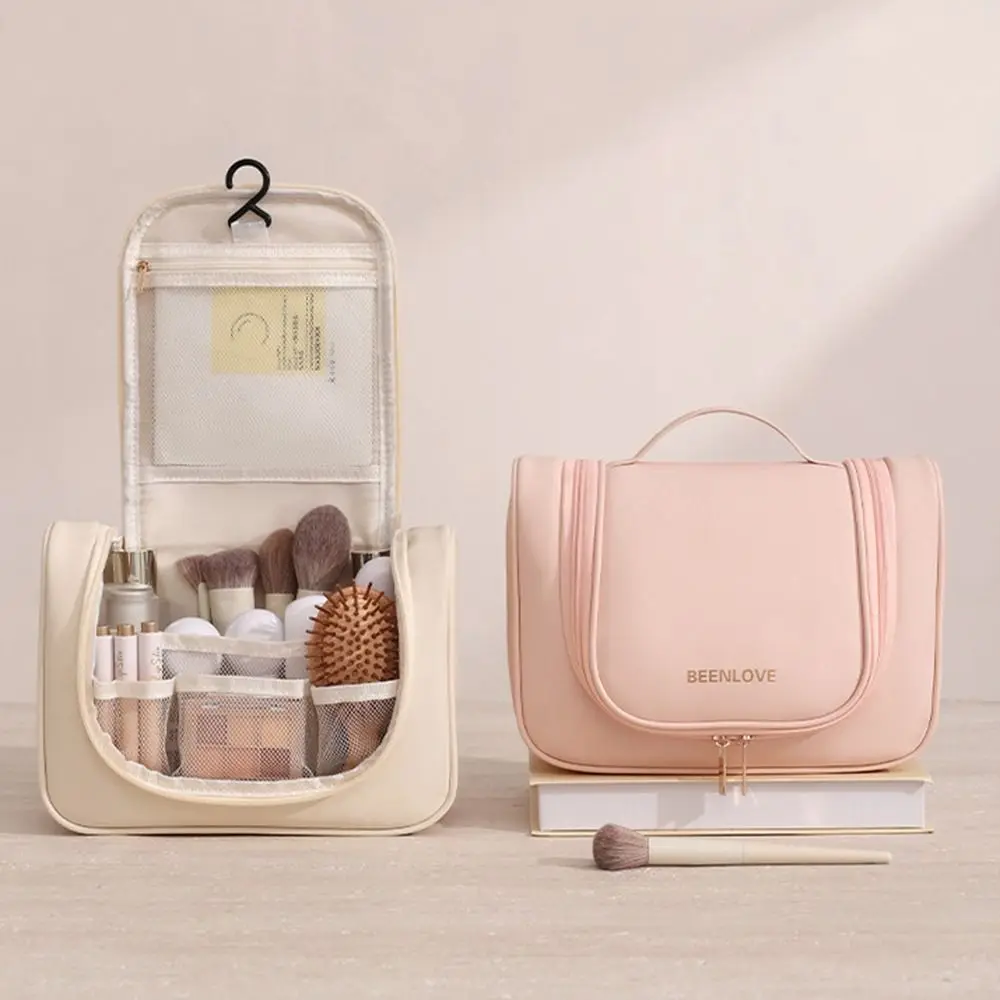 

Fashion Large Capacity Cosmetic Storage Bags Waterproof Dustproof Hanging Makeup Bag Portable with Handle Sundries Organizer Gym
