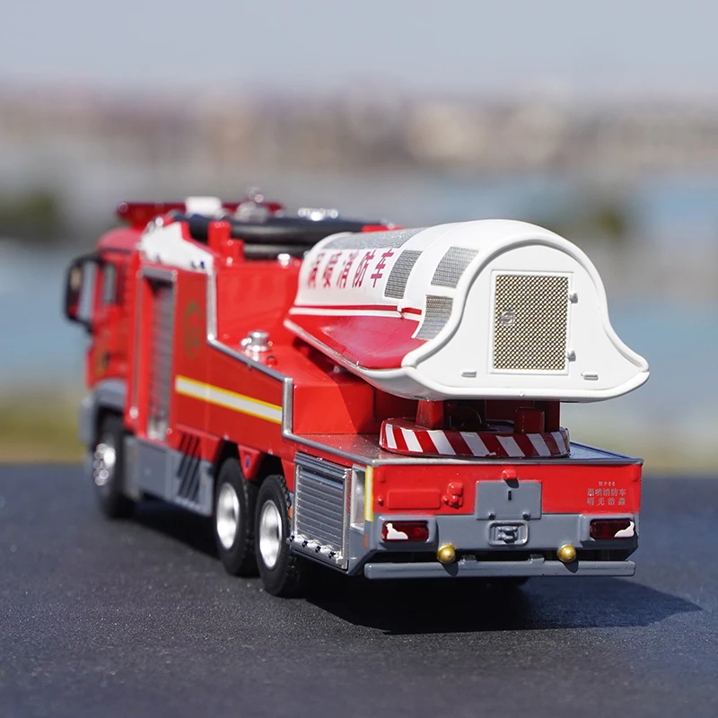 1:50 MAN Turbojet Fire Truck Simulation Alloy Model China Fire Rescue Gift Car Model