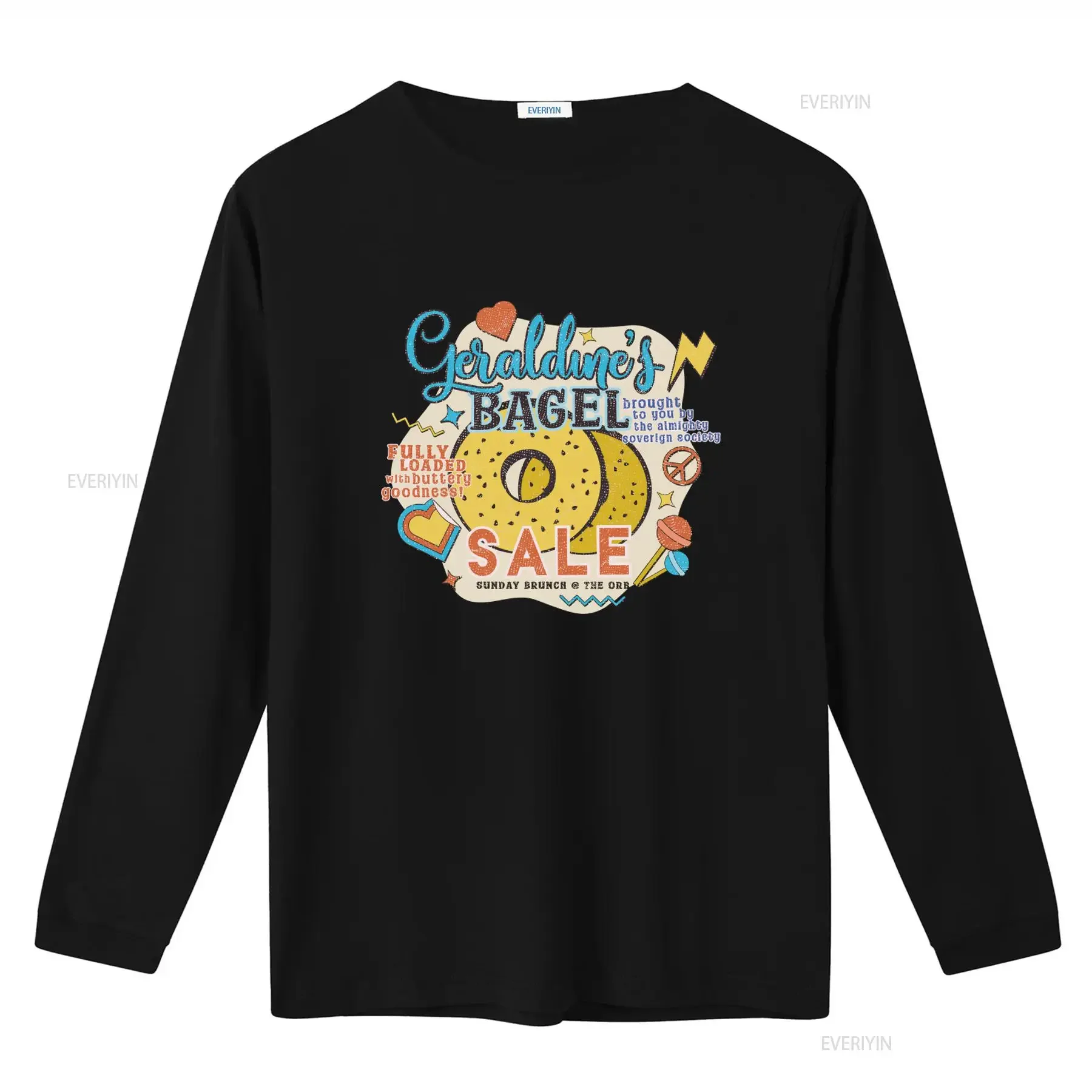 Geraldine's Bagel Sale T Shirt Officially Licensed Fully Loaded with Buttery Goodness Sunday Brunch at The Orb Design vintage