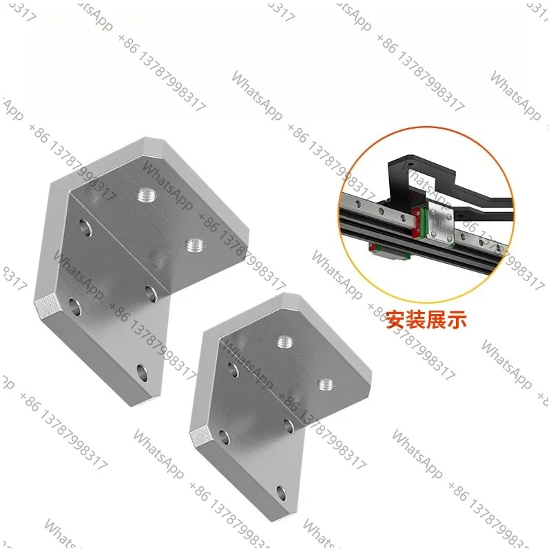 3D Printer Y Axis Hot Bed Bracket Wire Rail 12H Slider Fixing Fittings for Ender3 Upgrade