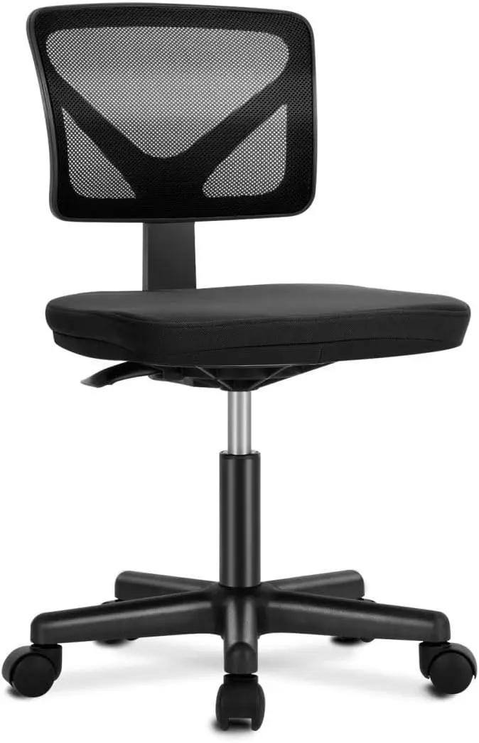 

Arml Mesh Office Chair, Ergonomic Low Ba Deskchair, Adjustable Rolling Task Computer Swivelchairs For Small Spaces Home Bedroom