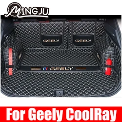 For Geely coolray 2023 2024 2025 Car Boot Mat Rear Trunk Liner Cargo Leather Floor Carpet Tray Protector Accessories