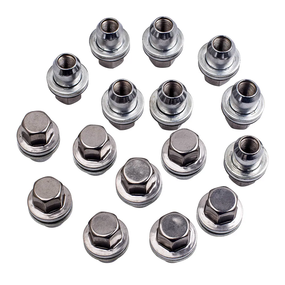 16x Full Alloy Wheel Nut Set For Range Rover Sport Nuts Kit  LR068126, RRD500290, RRD500510