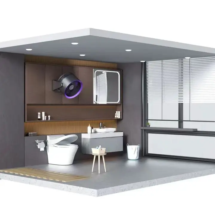 Circular Foldable Exhaust Ventilation Fan Usb Rechargeable Dual-purpose air Conditioning Circulating Fan in Summer wholesale