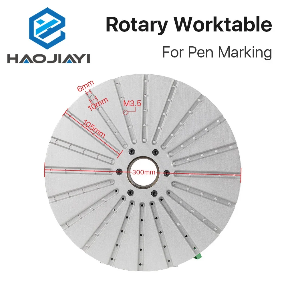 Dispositivo rotante diametro 300mm 20 slot per penne tavolo da lavoro rotante + Driver per macchina per marcatura Laser a fibra regalo penna fai da te