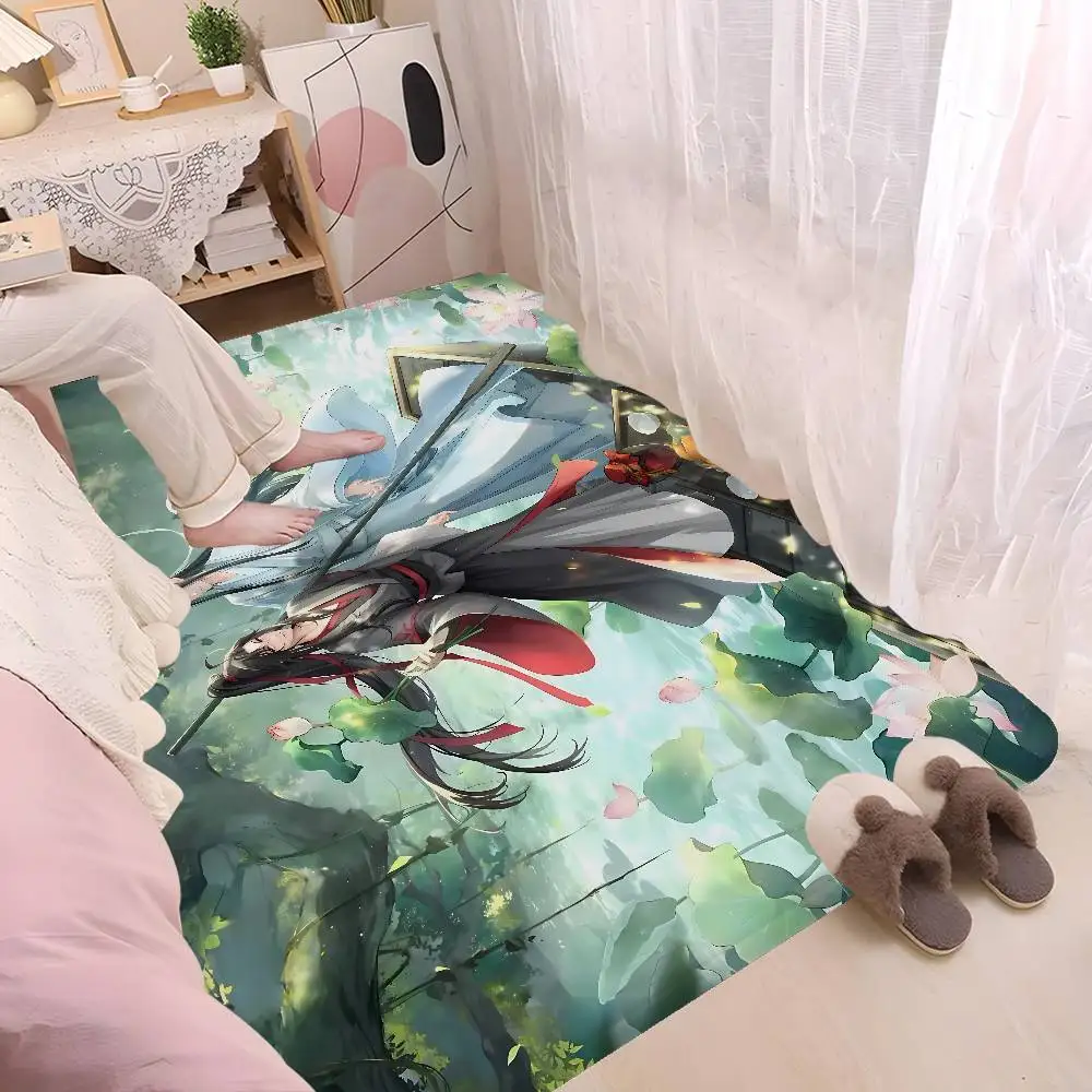 Anime Grandmaster Mo Dao Zu Shi Hallway Carpet Non-Slip Laundry Room Mat Laundry Decor Balcony Child Living Room Toilet Rug