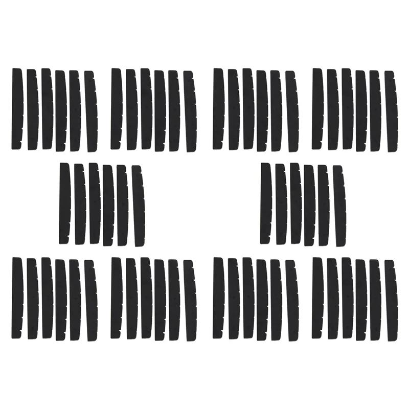 B72A 60X สีดํา 6 สายกีตาร์ TOP NUT 42 มม.X 3 มม