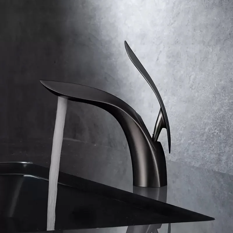 

Смесители для ванной комнаты Смеситель для раковины из нержавеющей стали, высокий и короткий смеситель для раковины в ванной комнате, смеситель для горячей и холодной воды