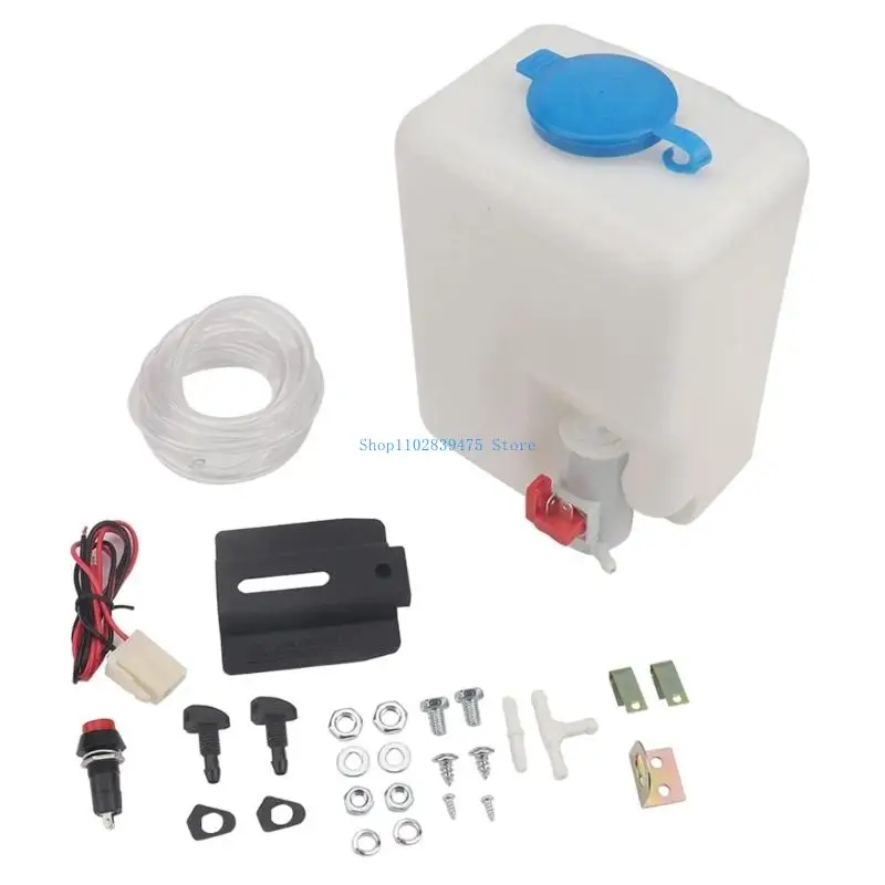 

33WB Windshield Washer Bottle Reservoir 1.5L Capacity 12V Corrosion Resistant
