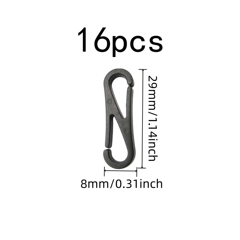 16 pcs Double Head Connectors, Double Head Connection and Flexible Figure-8 Design, ideal for Mask Strap Replacement