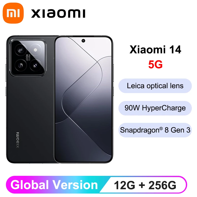 Xiaomi 14 5G Smartphone Global Version 12GB RAM 256GB ROM Snapdragon 8 Gen 3 Leica Camera 50MP 6.36