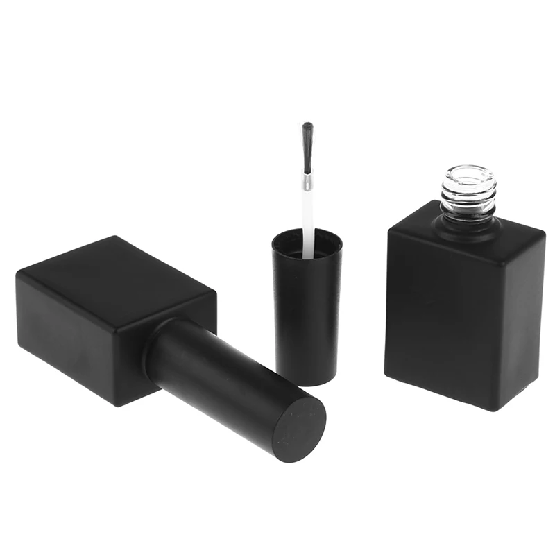Bottiglia vuota per lucidatura delle unghie da 15 ml Bottiglia vuota per gel per unghie con pennello Bottiglia vuota per miscelazione in vetro Contenitore per ritocchi