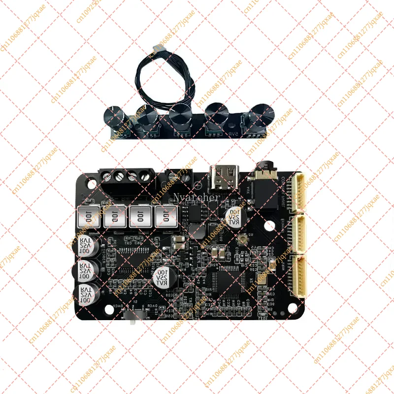 Bluetooth 5.0 DSP Power Amplifier Board 40W*2 Stereo, Treble Adjustment & Frequency Division with Tuning Software