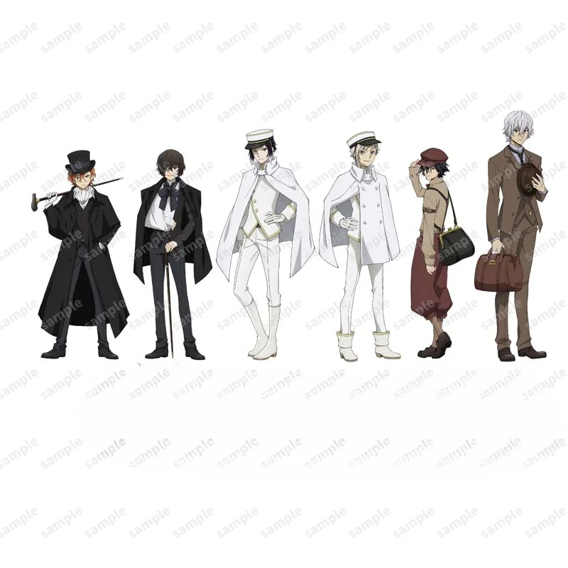 Game Akutagawa Ryunosuke Dazai Osamu Nakajima Atsushi Edogawa Ranpo Acrylic Stand Doll Anime Figure Model Cosplay Toy for Gift