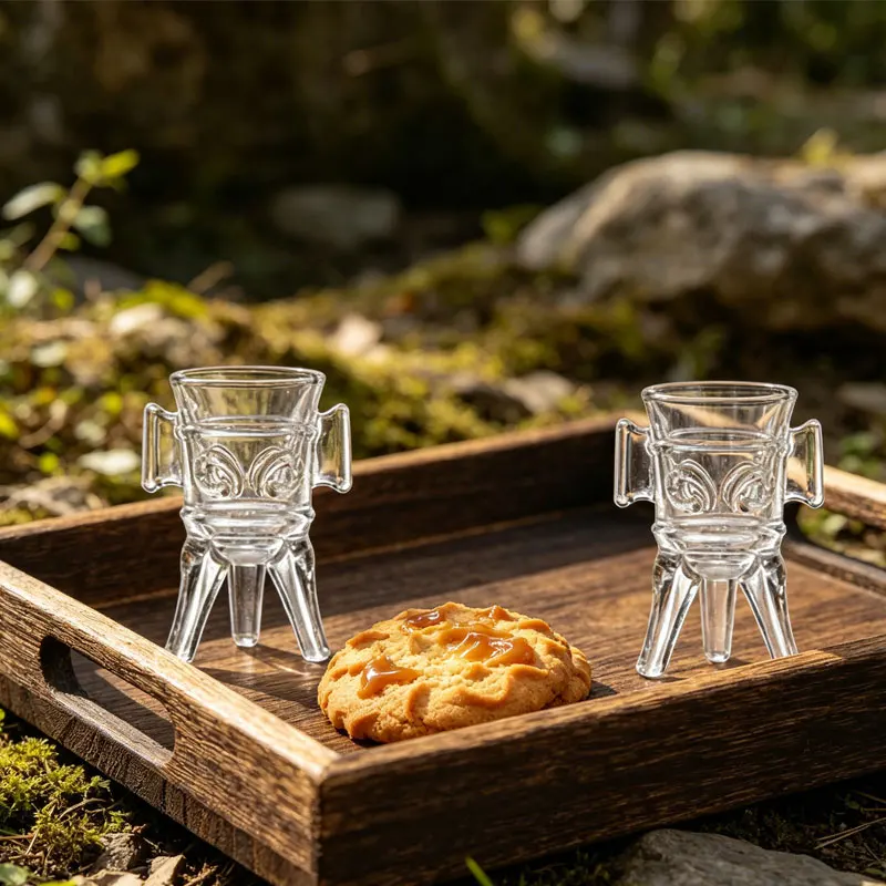 Exquisito Vaso de Whisky Creativo para Fiestas, Copa Transparente para Jugo y Bebidas, Copas de Vino Estilo Imperial Antiguo, Vaso de Cóctel Estilo Chino