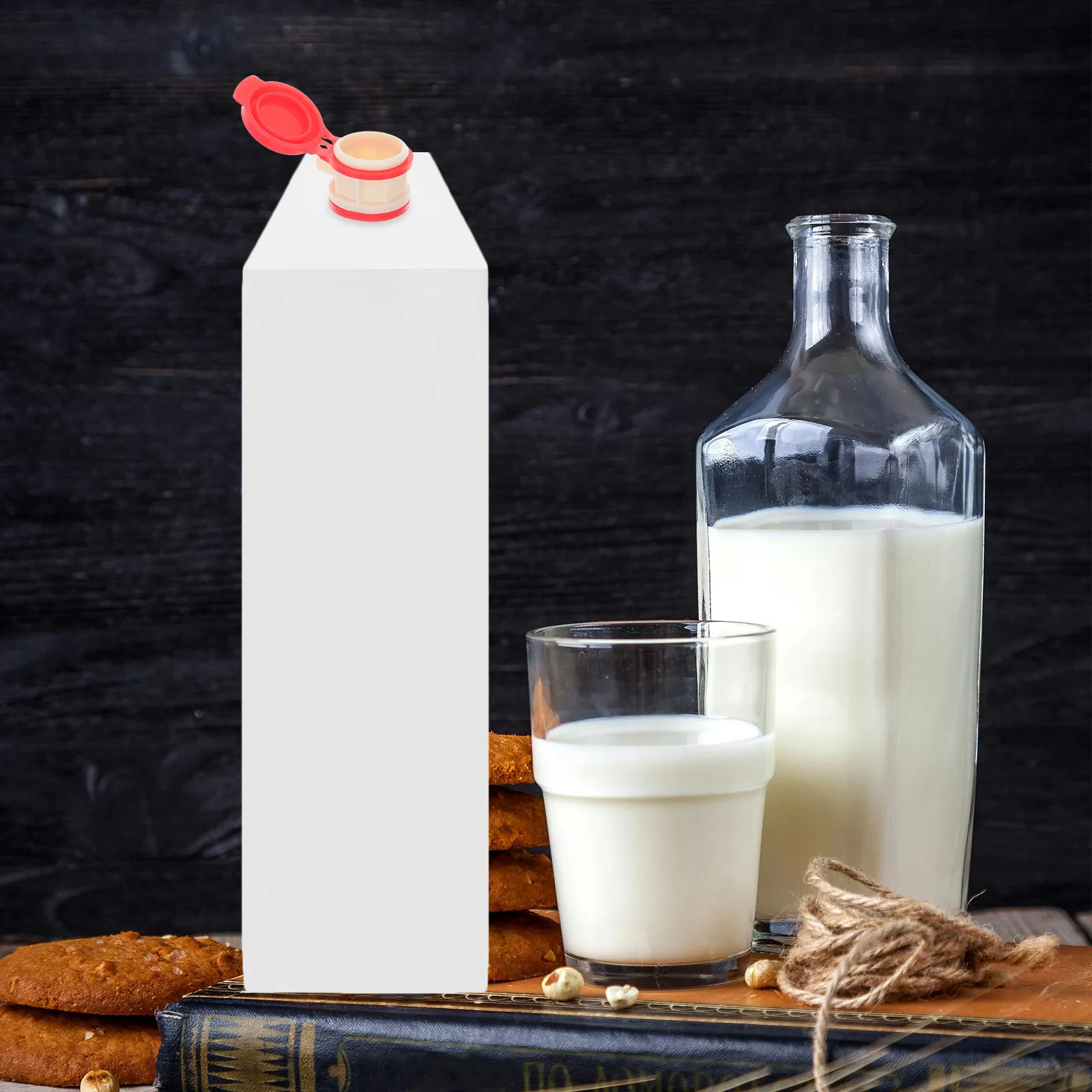 Box Drinks Diverter Detachable Milk Bottle Pourer Extension Mouth with Lid Easy Clean Drink Spout for Carton Beverages