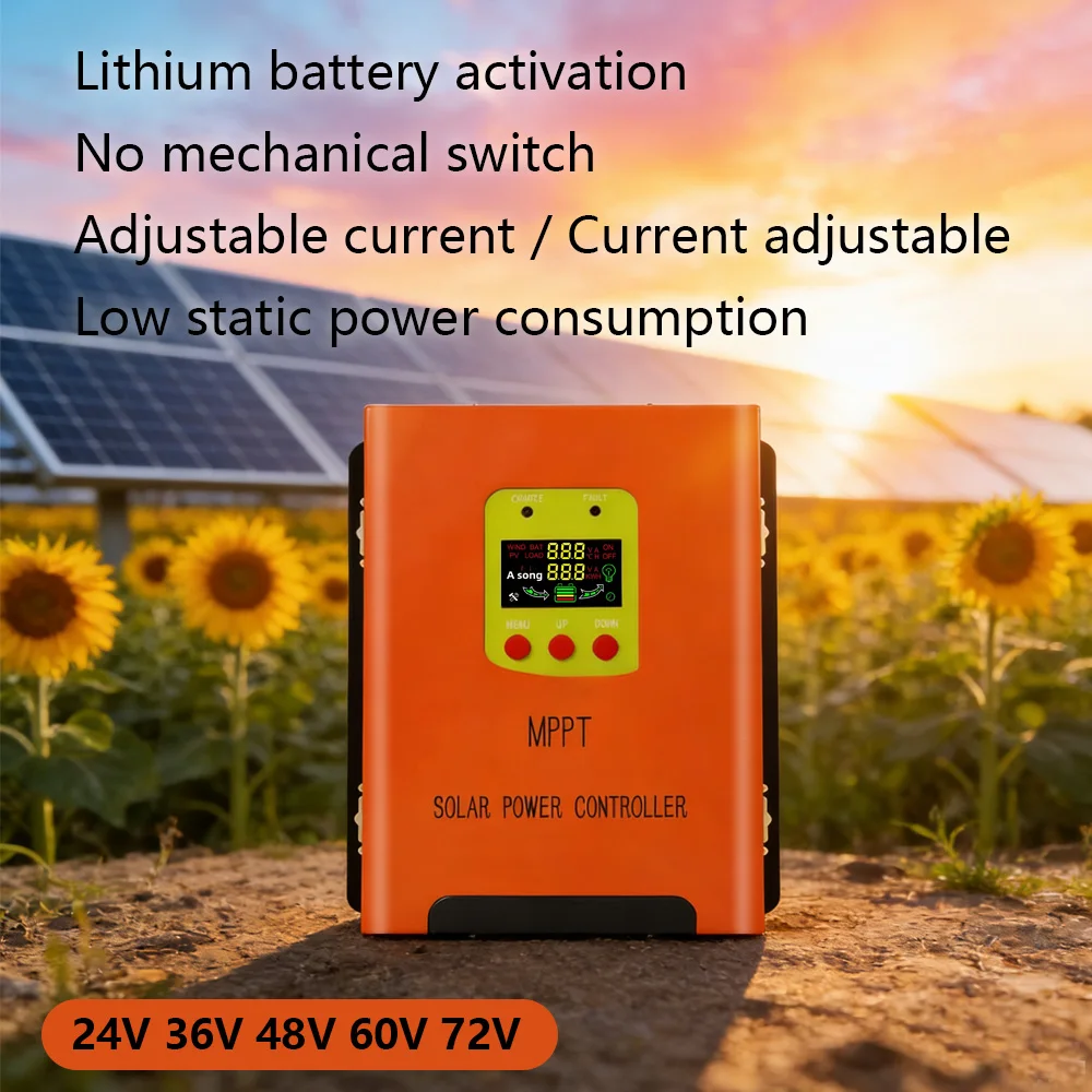 

MPPTSolar Step-Down Controller50A60A70A SSM-CM Series Voltage12/24/48V Lithium Battery Activation