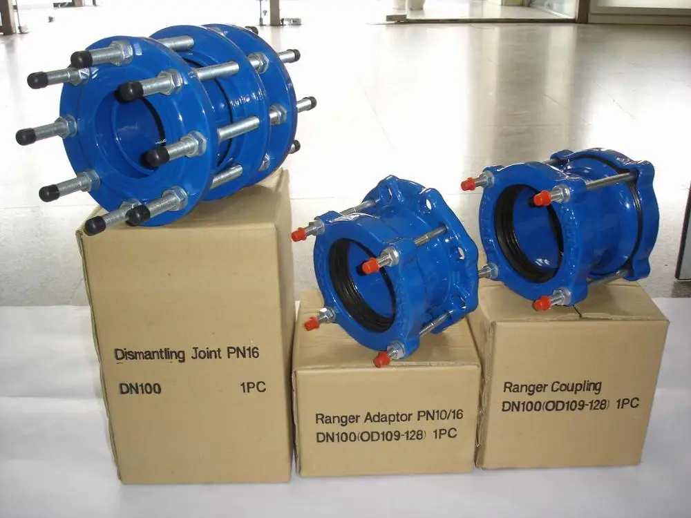 Ductile Iron Pipe Fitting and Pipe Fitting Joint Coupling Flange Adaptor Dismantling Joint