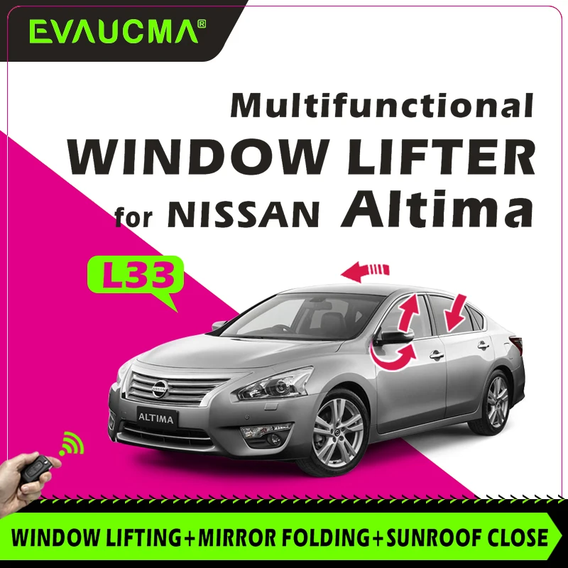 

Car Power Window Lifter + Mirror Fold + Sunroof Close System For Nissan Altima L33 Original Car Window Close Accessories