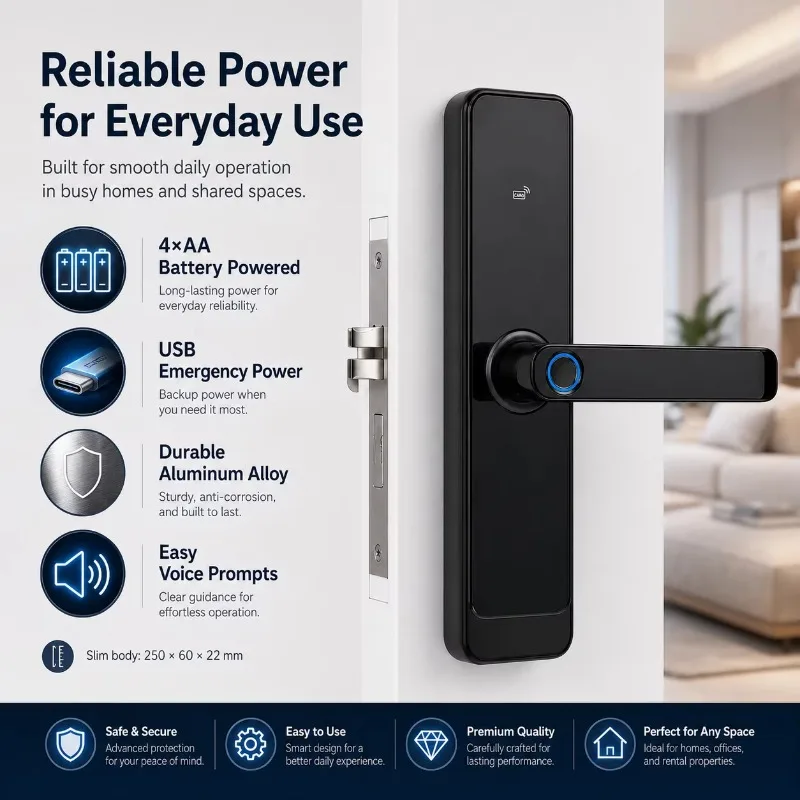 Hot Sale Smartphone Unlock Electronic Digital Lock Home Door Lock Wooden Door
