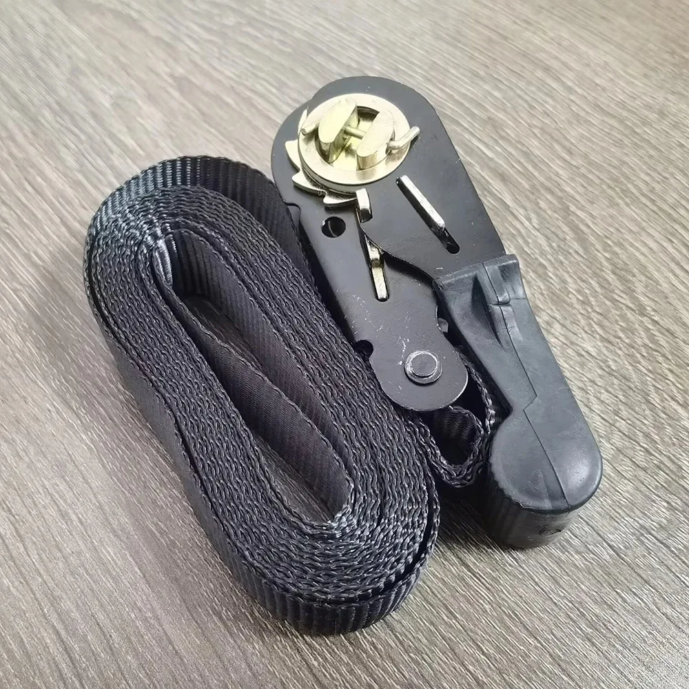 5 m langer Spanngurt mit Ratschenverschluss für den Gütertransport, Spannseil für den Transport von Gepäck und Waren, Outdoor-Camping – Detail 3