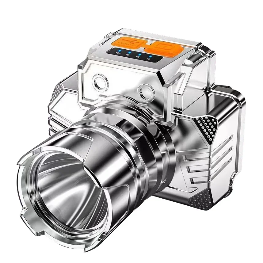 ​​2000 Lumens Rechargeable Headlamp-Super Bright LED Head Torch - Red Light/Strobe-IPX7 Waterproof - Hunting/Fishing Essential​​