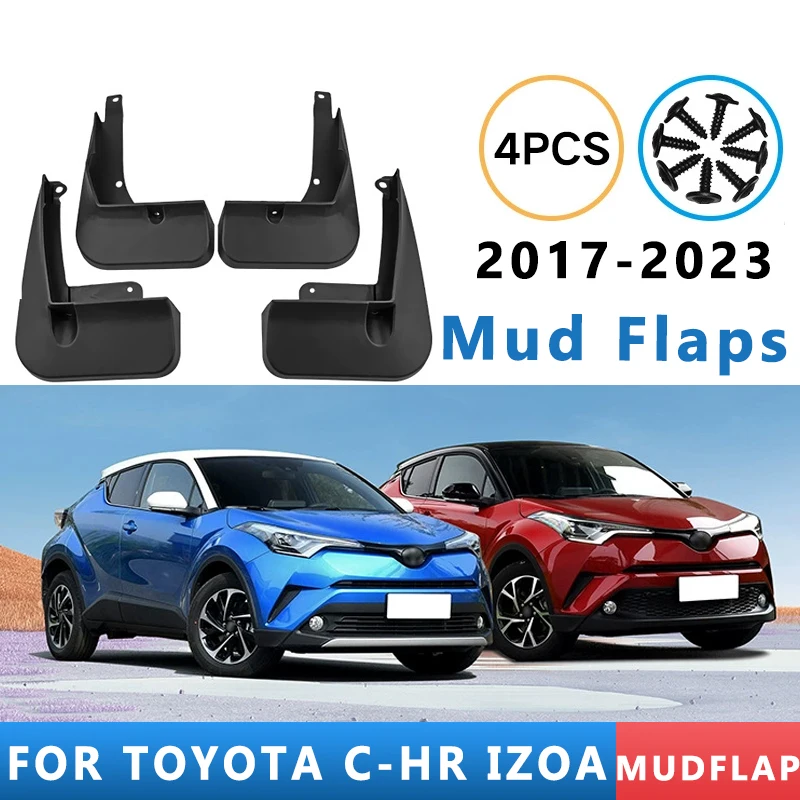 

Mud Flaps Fit for TOYOTA C-HR IZOA 2017-2023 2018 2019 2020 Mudguards Tire Fenders Splash Proof Accessories Wheel Guards 4ps