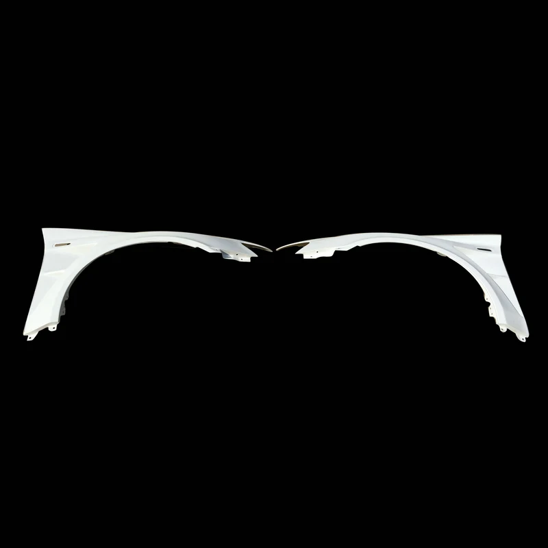 For Mitsubishi Evolution X EVO 10 VRS Style Ultimate FRP Fiber Glass Front Fender With Appron +8mm Fiberglass Wheel Flare Arch