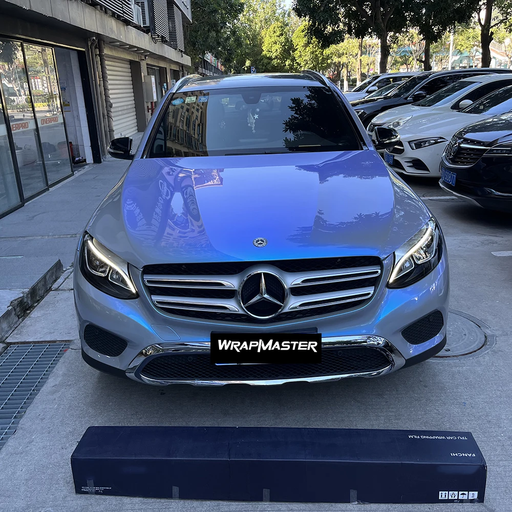 

Волшебные флип-серые синие листы из ТПУ для автомобильной пленки — красочная защитная пленка для автомобильной краски