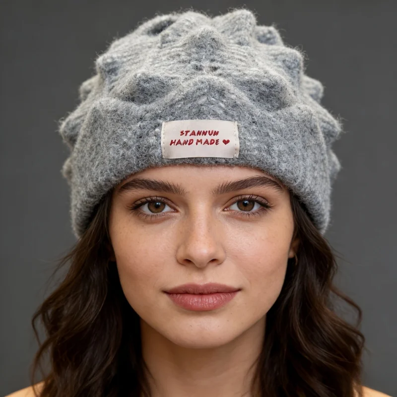 Autumn Winter New Arrival Streetwear Chic Spice Beanie with Stylish Pointed Shape Viral Internet-Famous Style