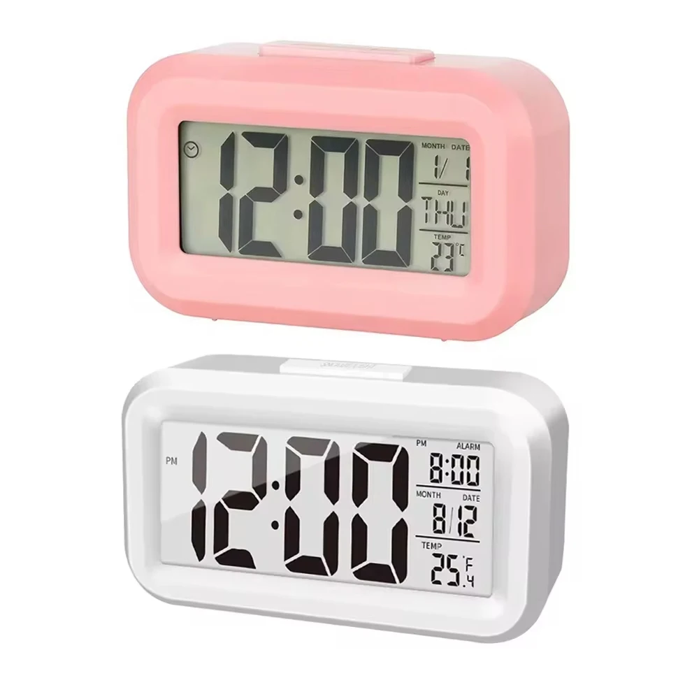 LED Digitale Wekker Backlight Snooze Data Tijdkalender Desktop Multifunctionele Elektronische Backlight Tafelklok
