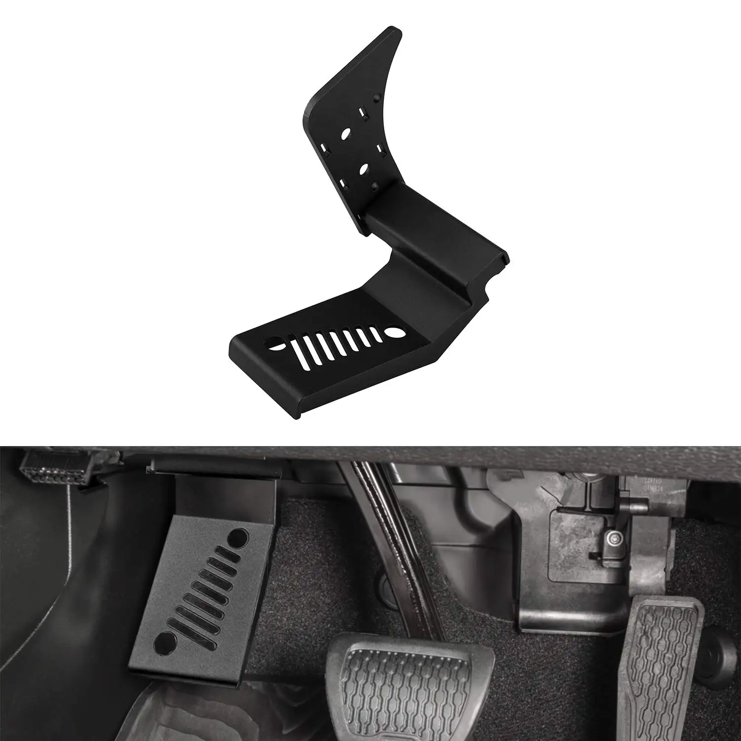 

Dead Pedal Left Side Foot Rest Pedal for 2018 2019 Jeep Wrangler JL & JLU Driver Side Automatic Transmission