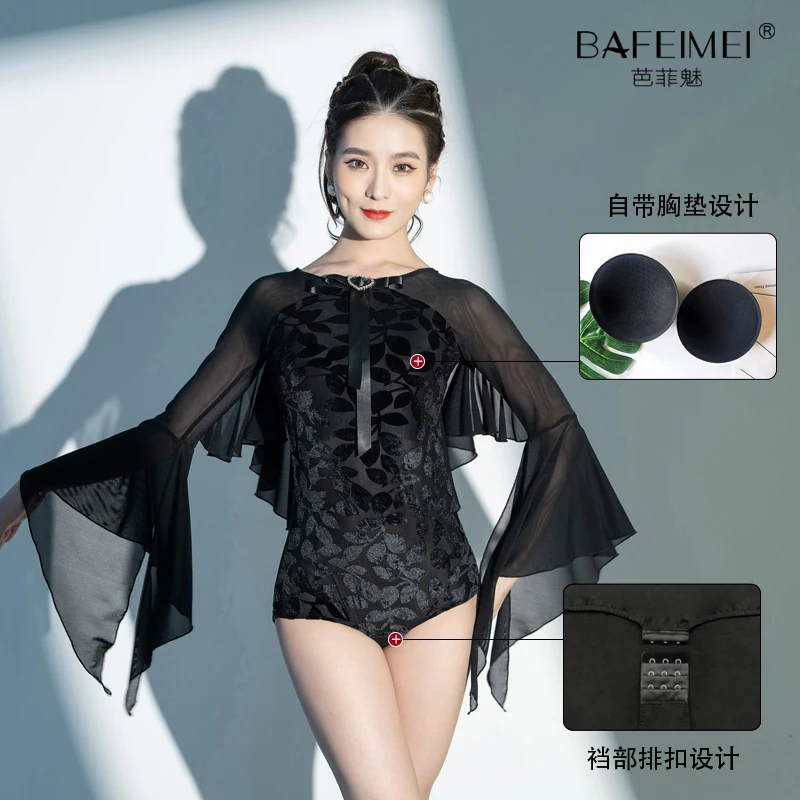 

2022 New Latin Dance Leotard Women/Girls/Lady New Sexy Salsa Ballroom Tango Cha Cha Rumba Samba Latin Top 6059