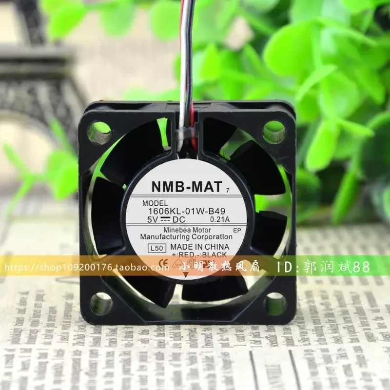Original NMB 4cm 5V 0.21A 1606KL-01W-B49 4015 Detection Alarm Variable Frequency Cooling Fan for Electronics