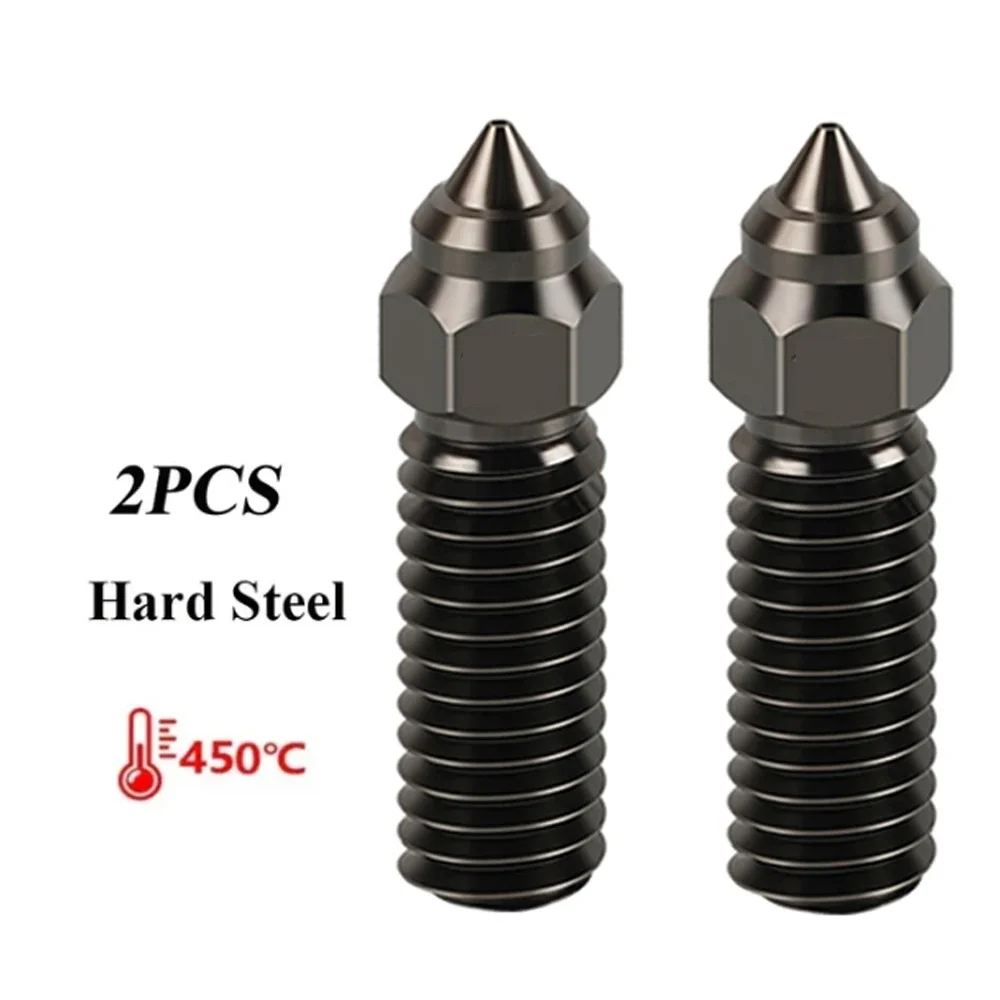 Nozzle voor Creality K1 K1 Max Ender 3 V3 KE CR-M4 Bimetaal Geplateerd Koper Hardstaal Messing voor Vyper Kobra Sovol SV06 plus/SV07