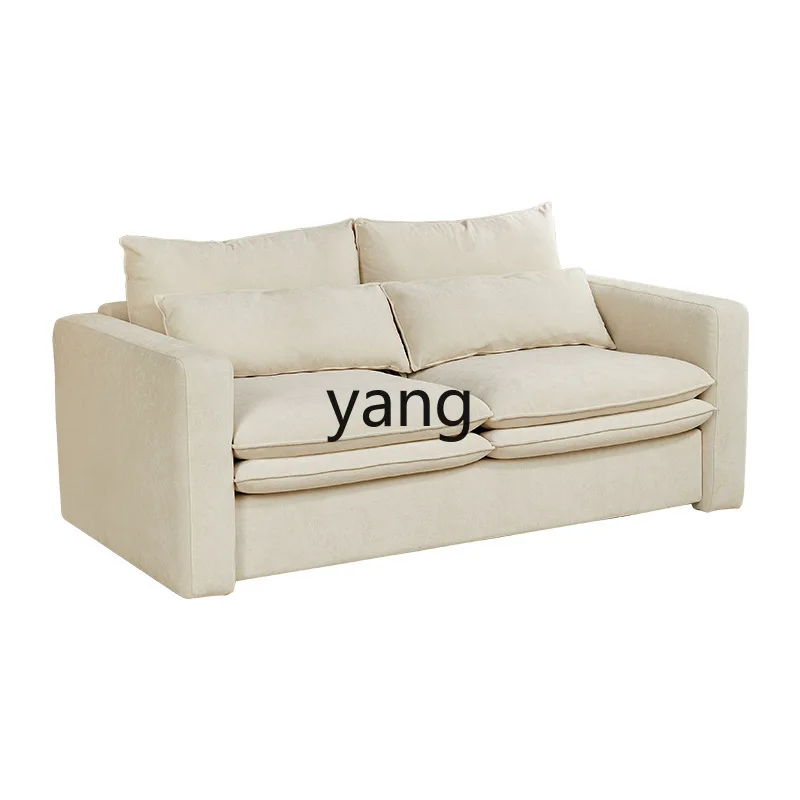 LMM high-end cotton and linen flip sofa bed integrated dual-purpose two-in-one living room