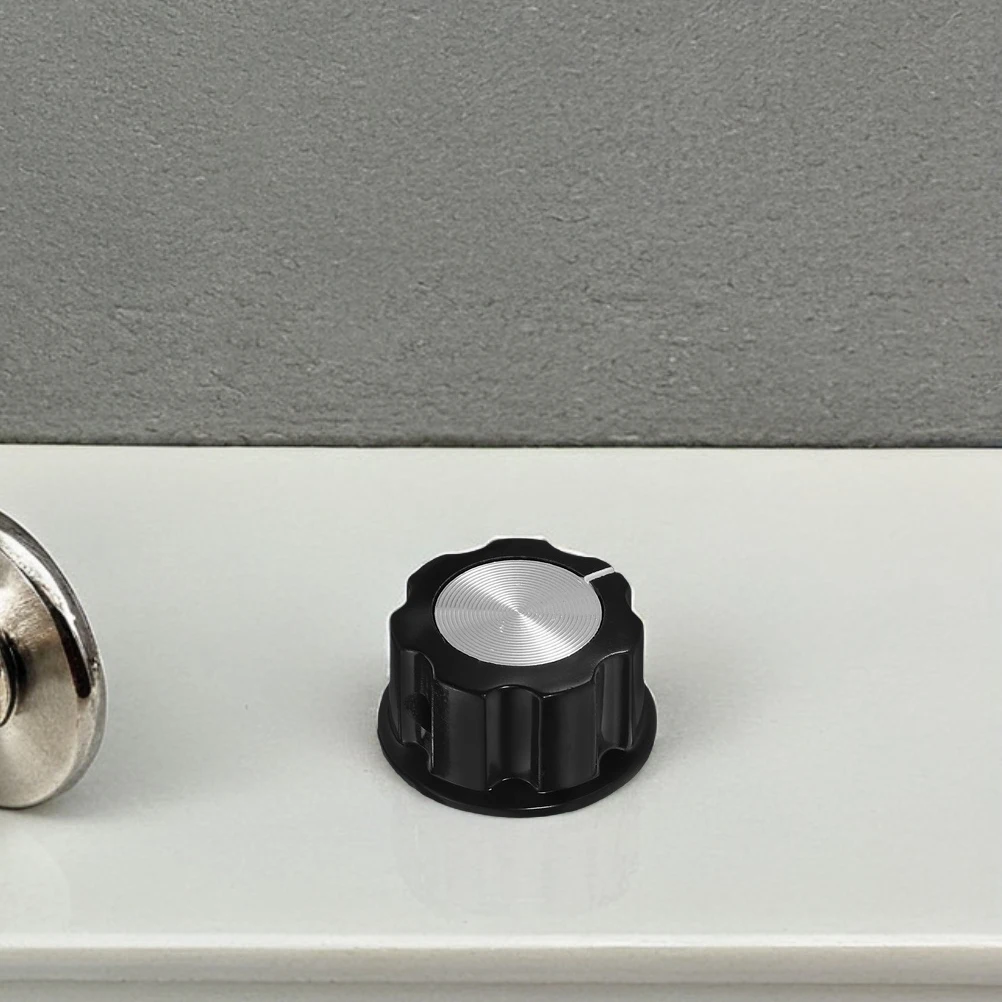 

10 Pcs Knob Cap Bass Audio Guitar Metal Control Replacement Electric Aluminum Alloy