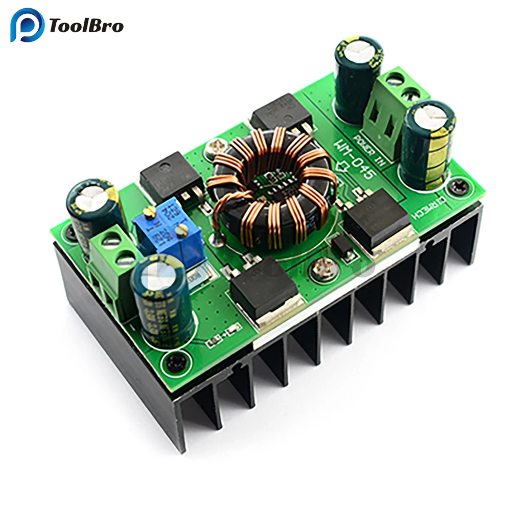 300W 8A Auto Step Up Down Buck Boost Converter Solar Charging Power Supply Regulator Module DC 5V-30V to DC 1.25V to 30V 5V 12V